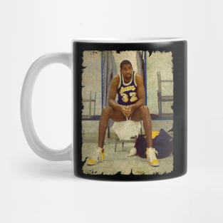 Magic Johnson in Locker Room Lakers Mug